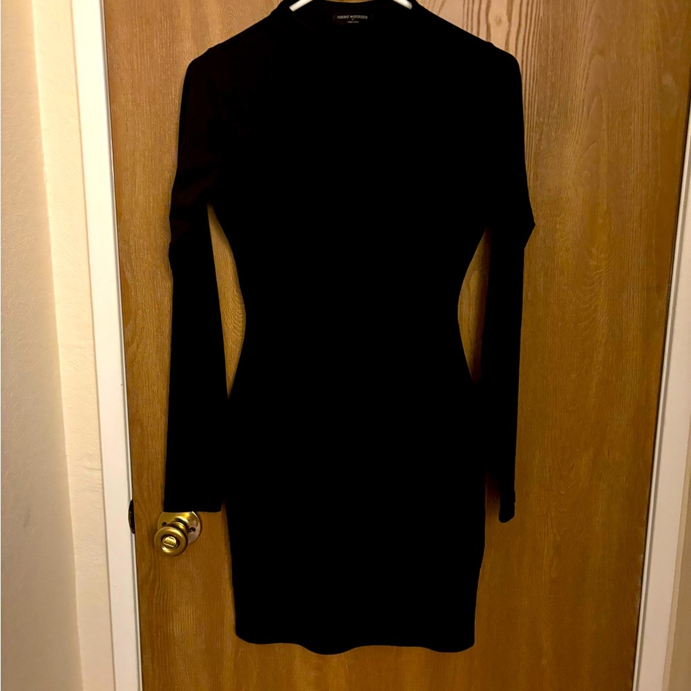 Naked wardrobe sculp mini dress